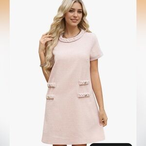 Elegant Pink Women's Dress